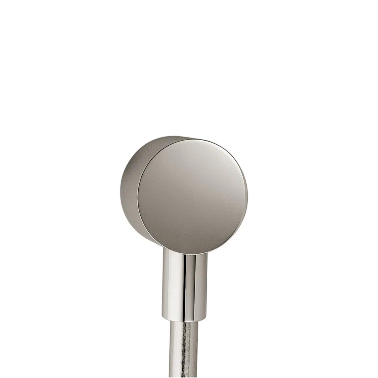 Polished Nickel Modern Wall-Mounted Shower Outlet