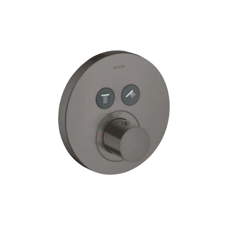 Citterio Showerselect Modern 1-Handle 7-Inch Wide , Temperature Memory, Thermostatic Valve Trim Only, With Diverter In Chrome, 36723001