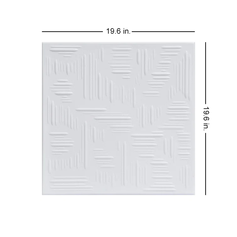 Country Wheat 1.6 ft. x 1.6 ft. Polystyrene Glue-up Ceiling Tile