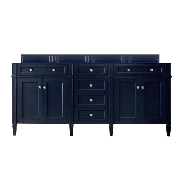 Victory Blue 72'' Double Vanity with Solid Surface Sink