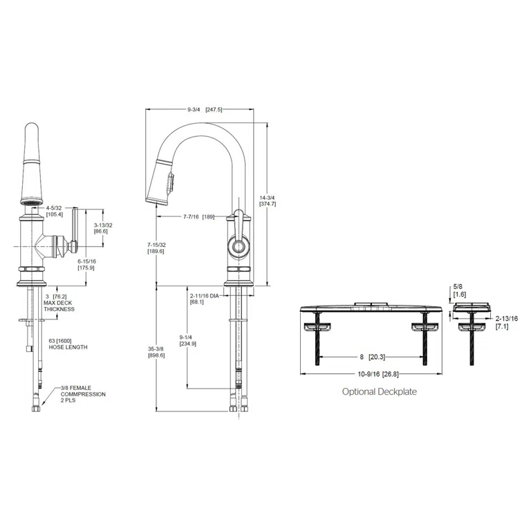 Pull Down Bar Faucet