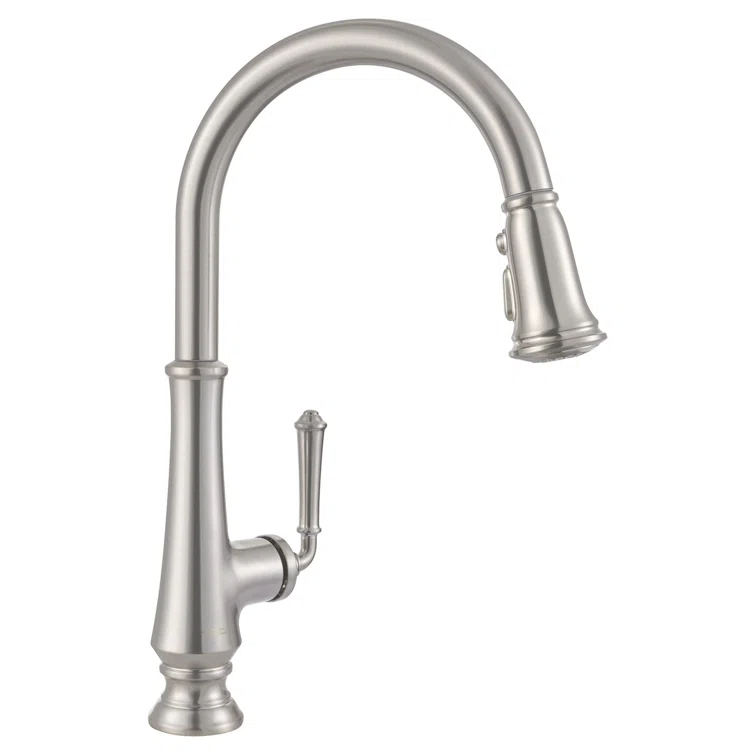 Delancey Pull Down Single Handle Kitchen Faucet With Accessories