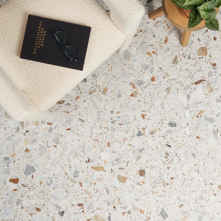 Brezza Terrazzo 23.62 in. x 23.62 in. Honed Terrazzo Floor and Wall Tile (3.87 Sq. Ft. / Each)