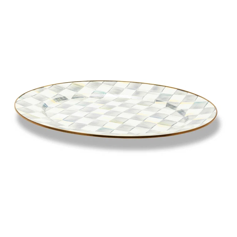 MacKenzie-Childs Sterling Check® Oval Platter