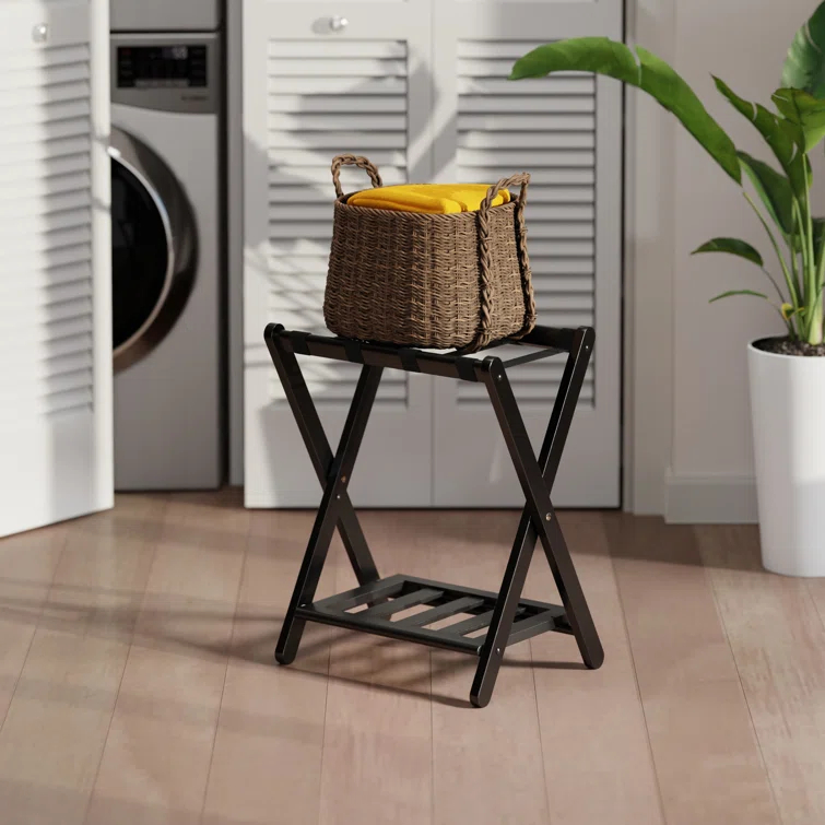 Folding Wood Luggage Rack
