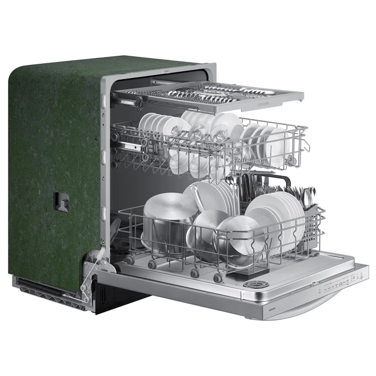 Samsung 24" 51 Decibel ENERGY STAR Certified Built-in Top Control Dishwasher with Adjustable Rack