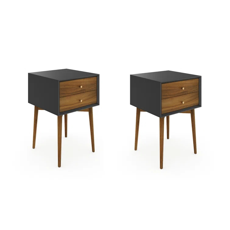 Harper Wood Nighstand With Storage