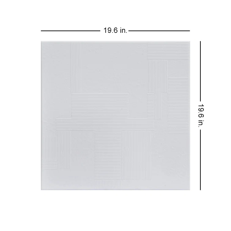 Vectors 1.6 ft. x 1.6 ft. Polystyrene Glue-up Ceiling Tile