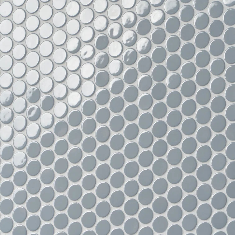 Zen 12.32'' W x 12.99'' L Ceramic Penny Round Mosaic Floor and Wall Tile (1.11 sq. ft./ each)