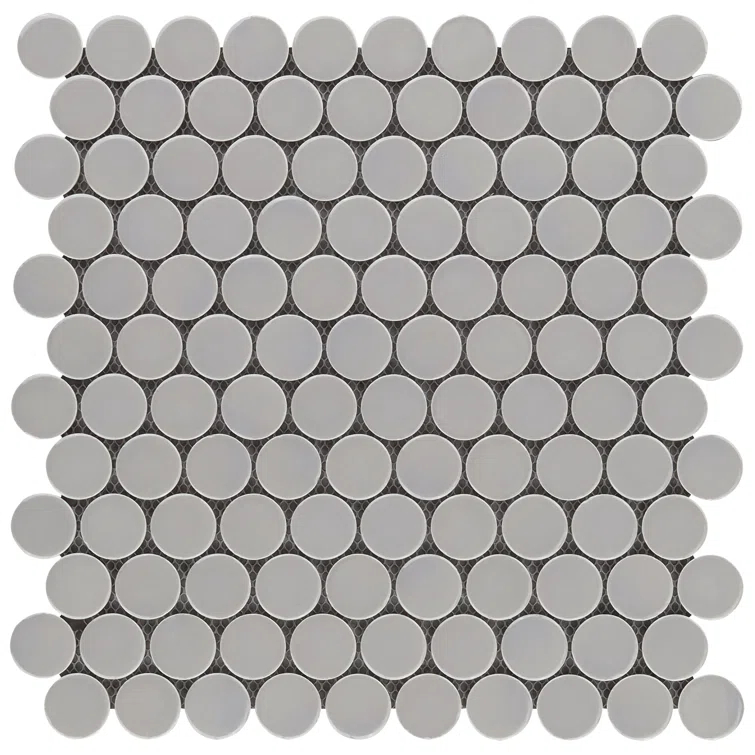 Zen 12.32'' W x 12.99'' L Ceramic Penny Round Mosaic Floor and Wall Tile (1.11 sq. ft./ each)