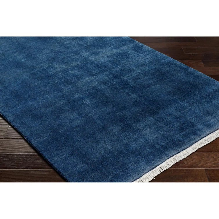 Clio Hand Loomed Wool Midnight Blue Rug