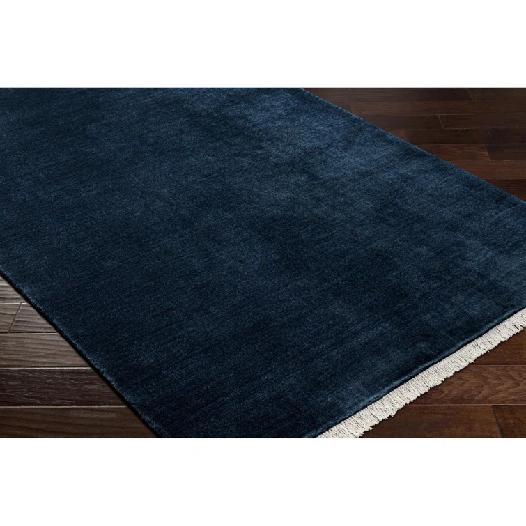 Clio Hand Loomed Wool Navy Rug