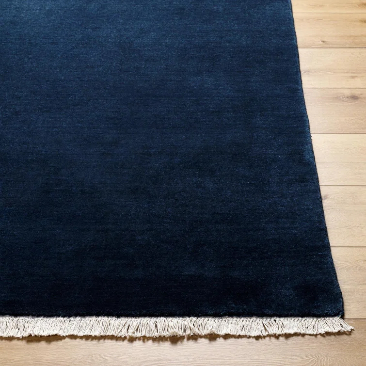 Clio Hand Loomed Wool Navy Rug