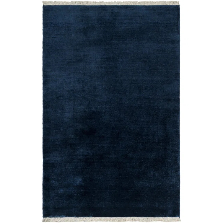 Clio Hand Loomed Wool Navy Rug