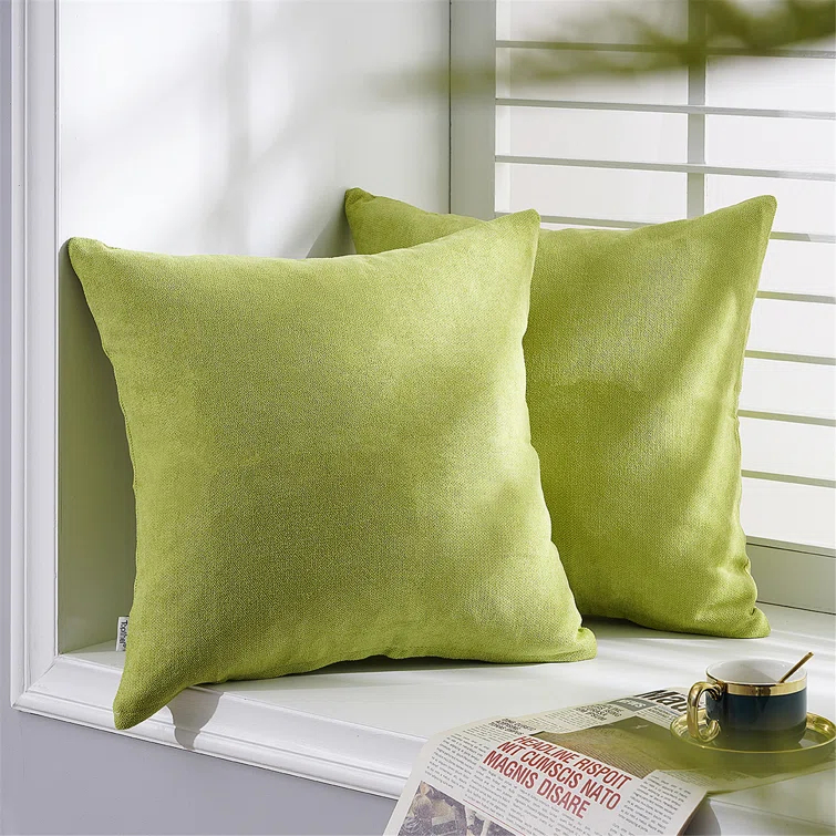 Square Chenille Pillow Cover (Set of 2)