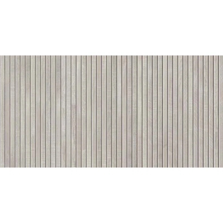 Apollo Tile Bois Ribbon 23.77" x 47.25" Matte Natural Porcelain Deco Wall and Floor Tile 15.49 sqft/case 2-pack