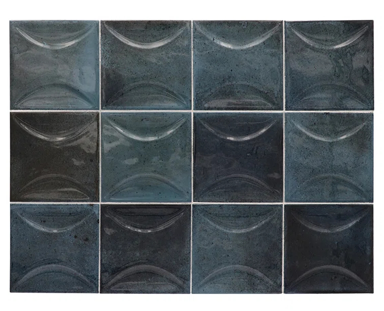 Antiek 3.94 in. x 3.94 in. Glossy Ceramic Square Deco Wall Tile (6.68 sq. ft./case) (60-pack)