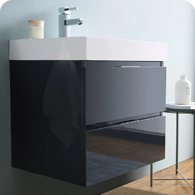 Valencia 24" Wall Mount Single Sink Bathroom Vanity Base Only (Top and Sink Not Included)