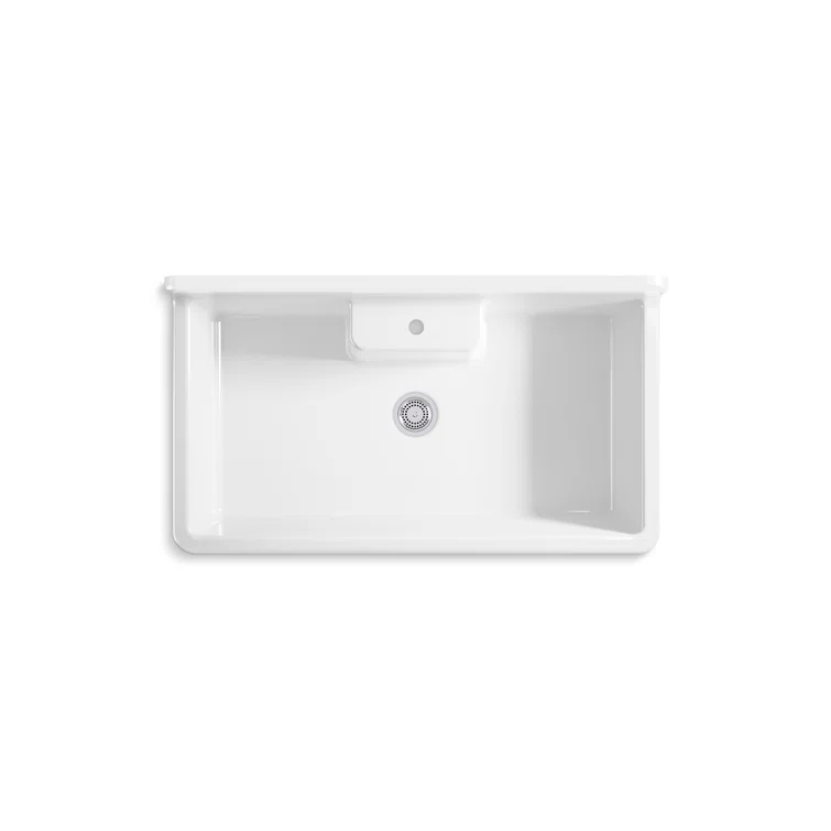 Farmstead 45 In. Top-/Wall-Mount Single-Bowl Workstation Farmhouse Kitchen Sink