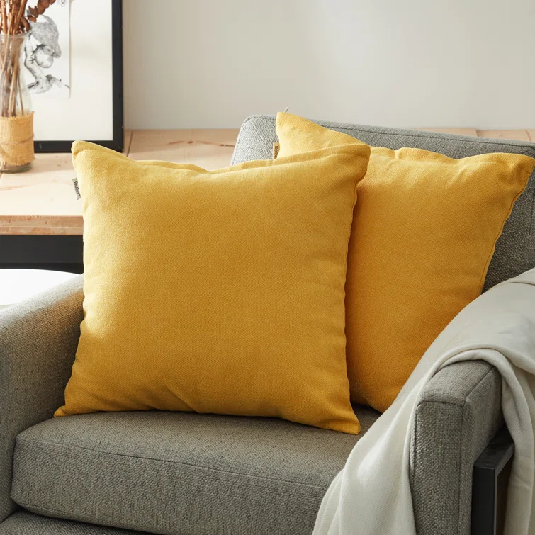 Square Chenille Pillow Cover (Set of 2)