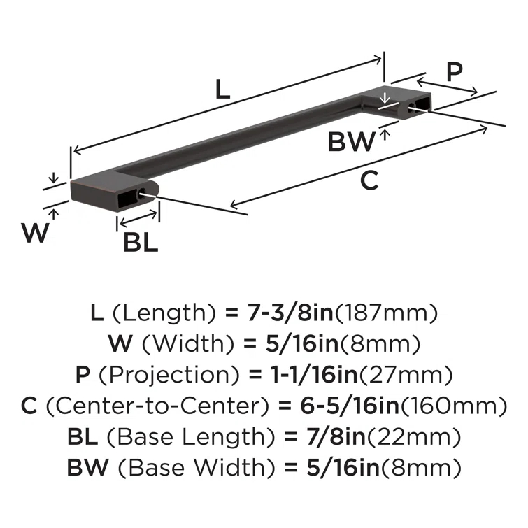 6 5/16" Center Handle Pull Multipack