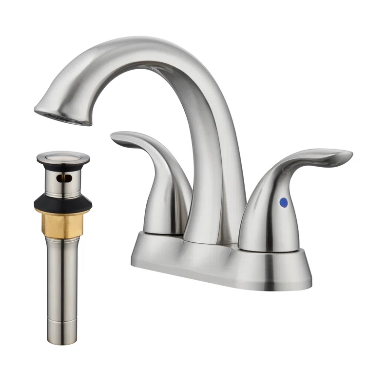 1.2 Flow Centerset Bathroom Sink Faucet with Drain