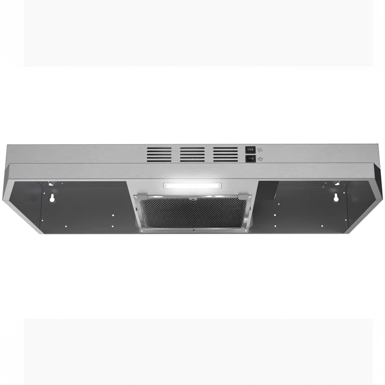 30-in Convertible Under Cabinet Range Hood 176CFM with Charcoal Filter in Stainless Steel