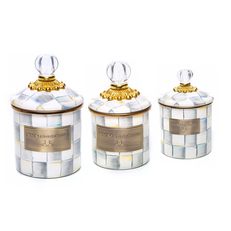 MacKenzie-Childs Canisters 3 - Piece Set