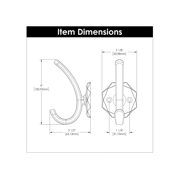 Karat Zinc Wall Hook