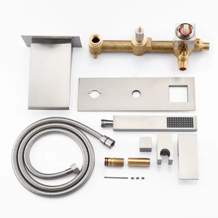 1 Handle Bathroom Waterfall Faucet with Diverter