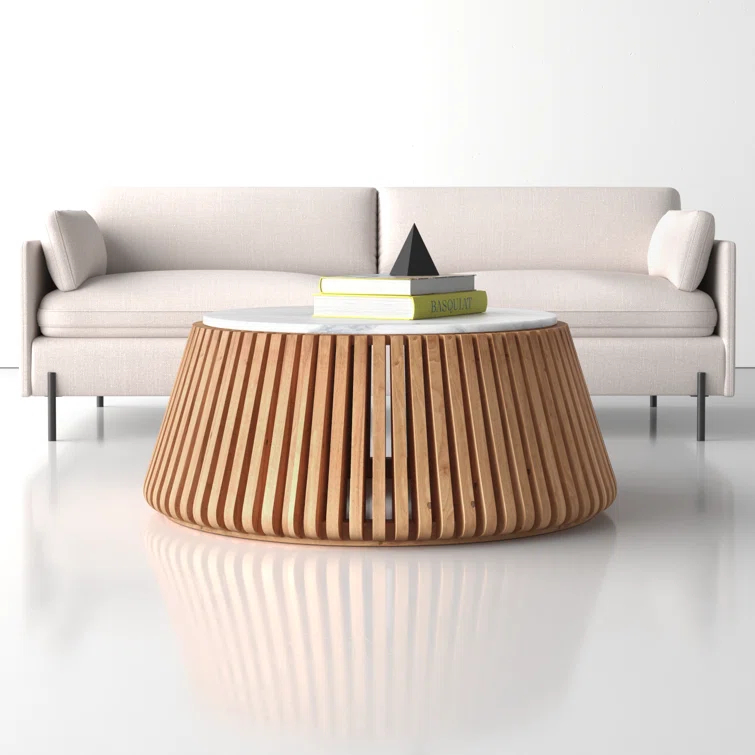 Beckton Genuine Marble Coffee Table