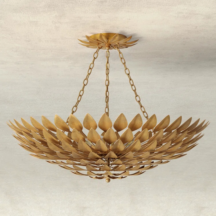 Margo 6 Light Metal Semi Flush Mount