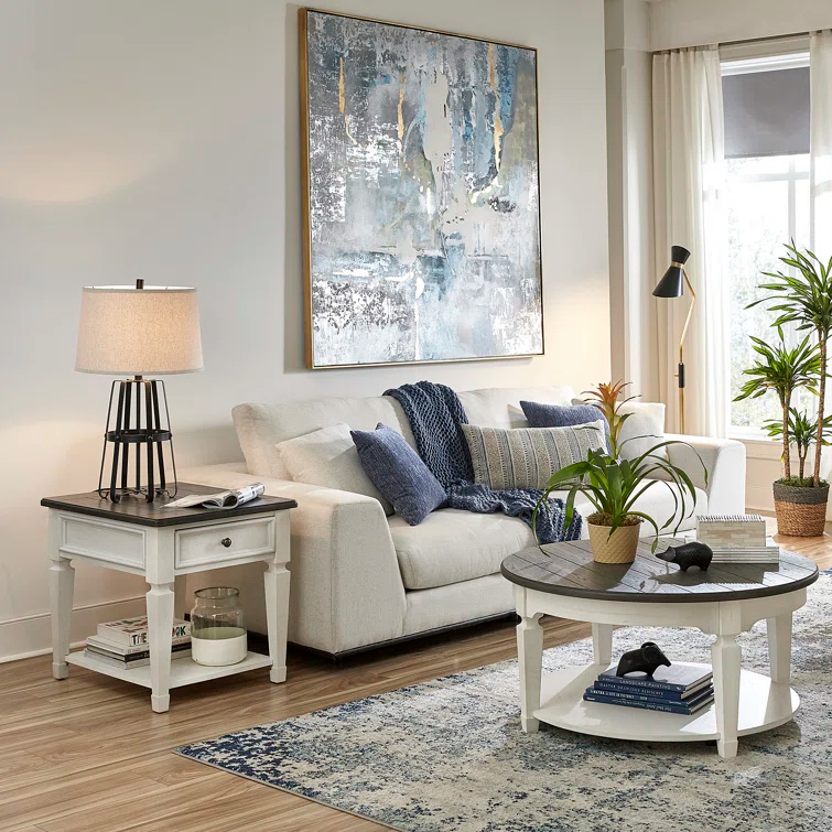 Allyson Park 3 - Piece Solid Wood Living Room Table Set