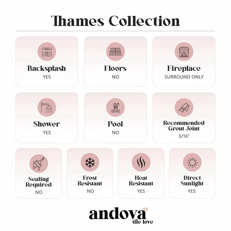 Thames 3-in. x 12-in. Subway Marble Look Satin Ceramic Wall Tile