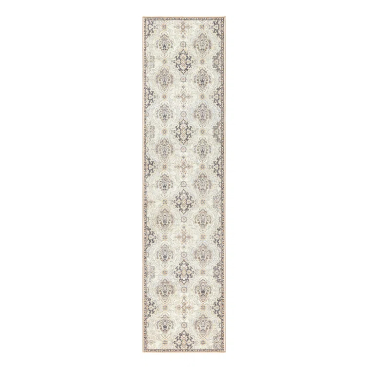 Town & Country Avani Everwash Washable Non-Slip Backing Area Rug Beige