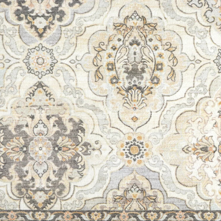 Town & Country Avani Everwash Washable Non-Slip Backing Area Rug Beige