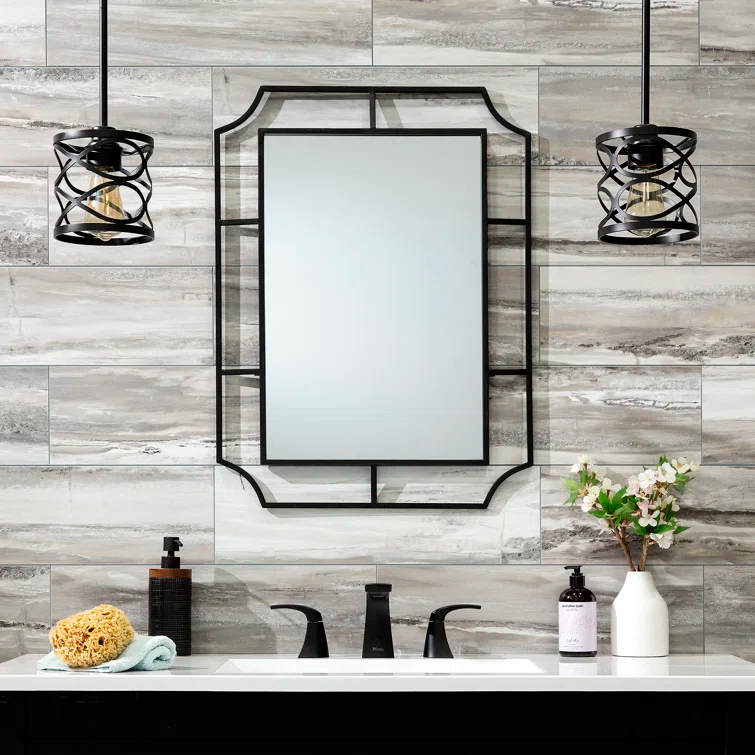 Palisade 22.8 in. x 7.31 in. Interlocking Vinyl Waterproof Wall/Backsplash Tiles