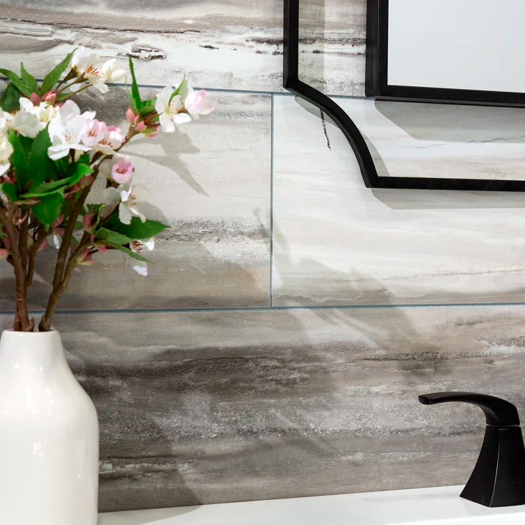 Palisade 22.8 in. x 7.31 in. Interlocking Vinyl Waterproof Wall/Backsplash Tiles
