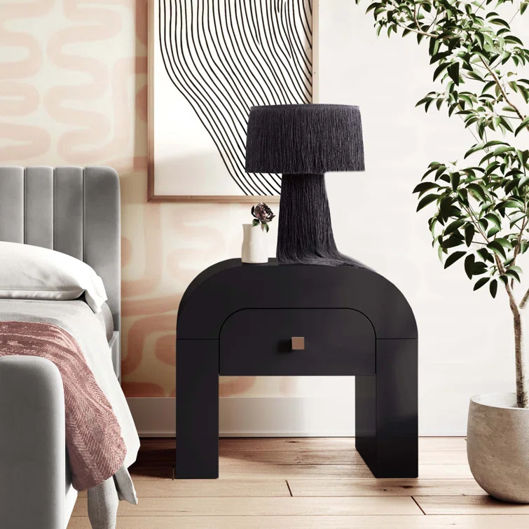 Pum Solid Wood Nightstand