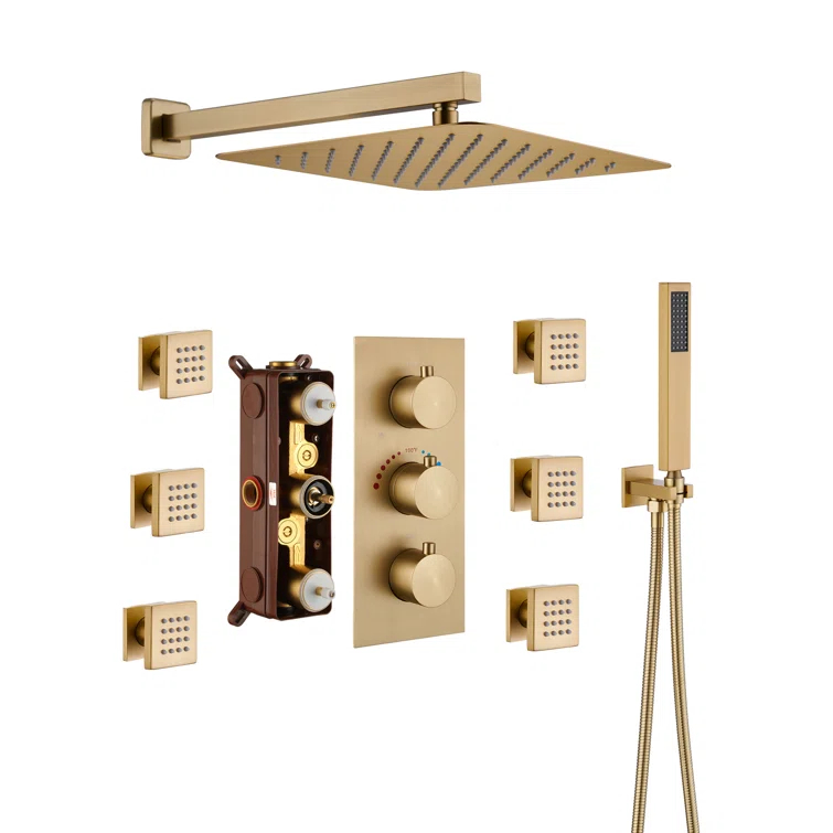 Herathena Complete Shower System with Rough in-Valve