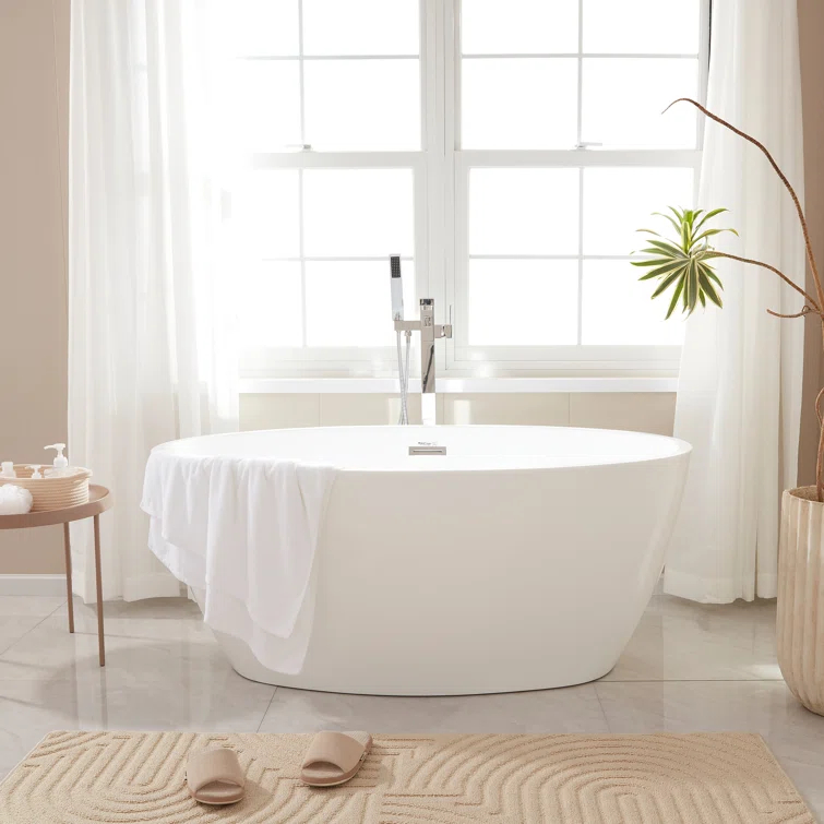 Freestanding Soaking Acrylic Bathtub