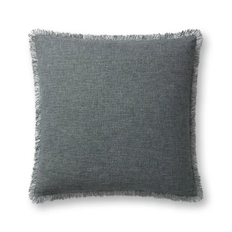Sable Pillow by Amber Lewis x Loloi - Blue / 22" x 22" / Down