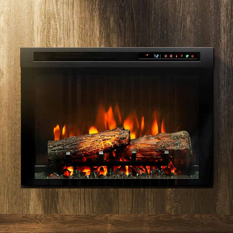 Dimplex Nova Multi-Fire XHD Plug-In Electric Fireplace Insert with Realistic Logs - 1000 SQ FT, Ceramic Heater