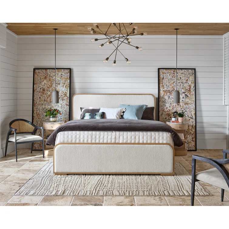 Universal Furniture Modern Nomad Nomad Queen Bed in Tan Tech Oak