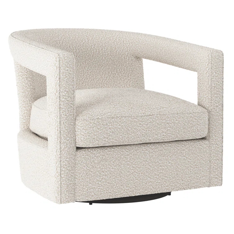 Alana Upholstered Swivel Barrel Chair