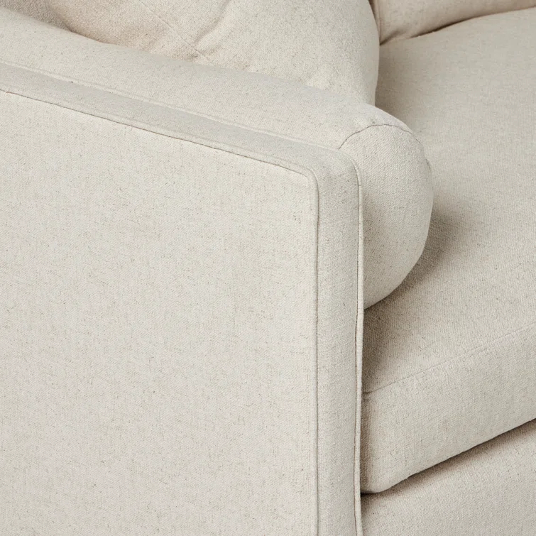 Sawyer White Cotton Blend 2-Piece Sectional Sofa