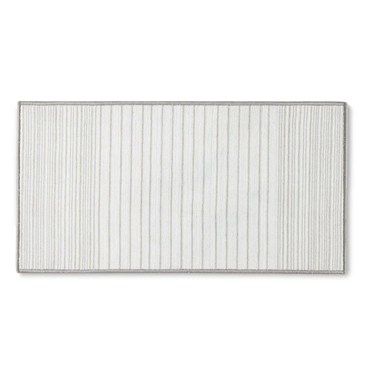 Town & Country Basics Layne Everwash Non-Slip Backing Area Rug Silver/Gray