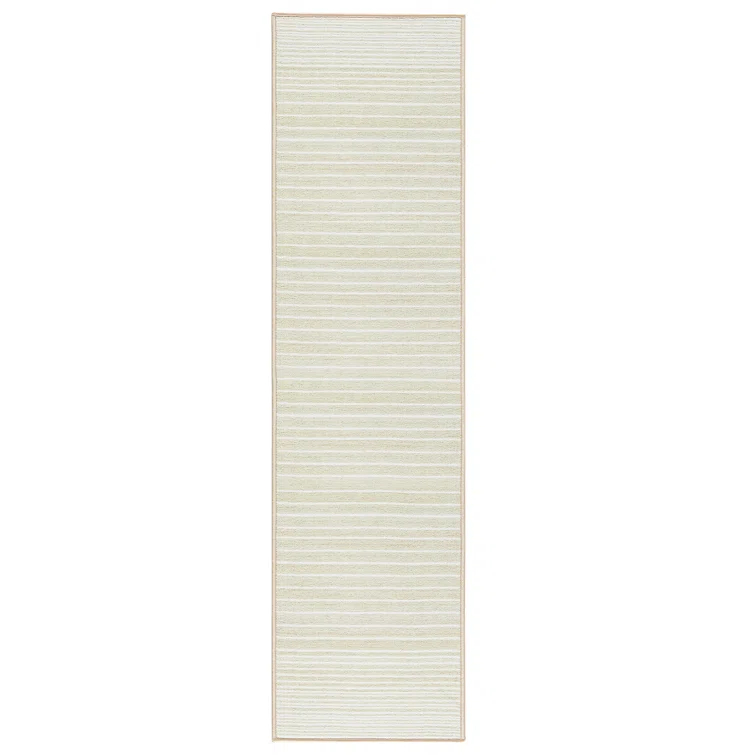 Town & Country Basic Layne Everwash Non-Slip Backing Area Rug Cream/Beige