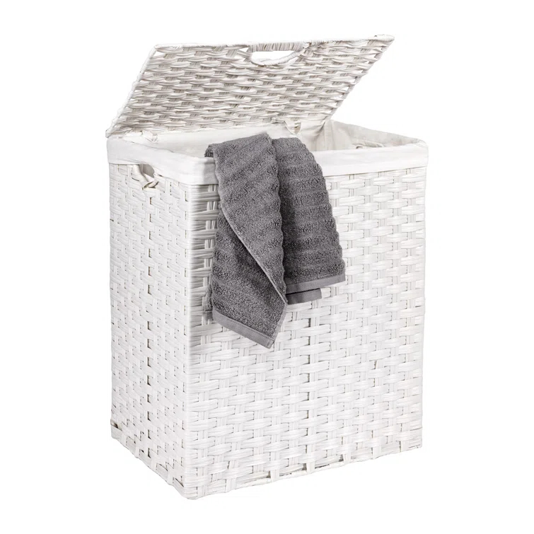 Handwoven Rectangle Laundry Hamper