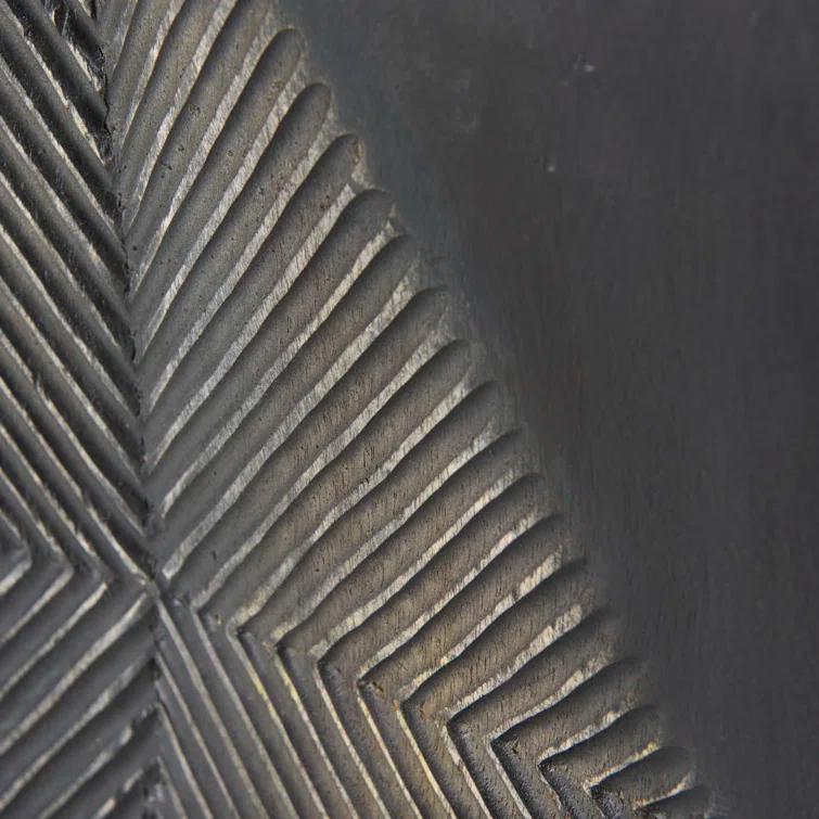 Hogarth 72'' Two-Tone Diamond-Patterned Mango Wood Sideboard